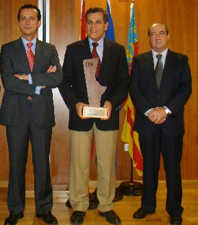 Daniel Moragues, Sergio Guill�n, director de TSB y Jes�s Casanova