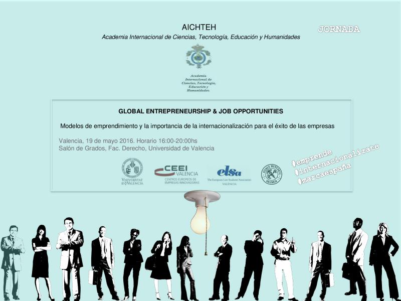 Imagen 19 Mayo AICTEH Global Entrepreneurship & Job Opportunities