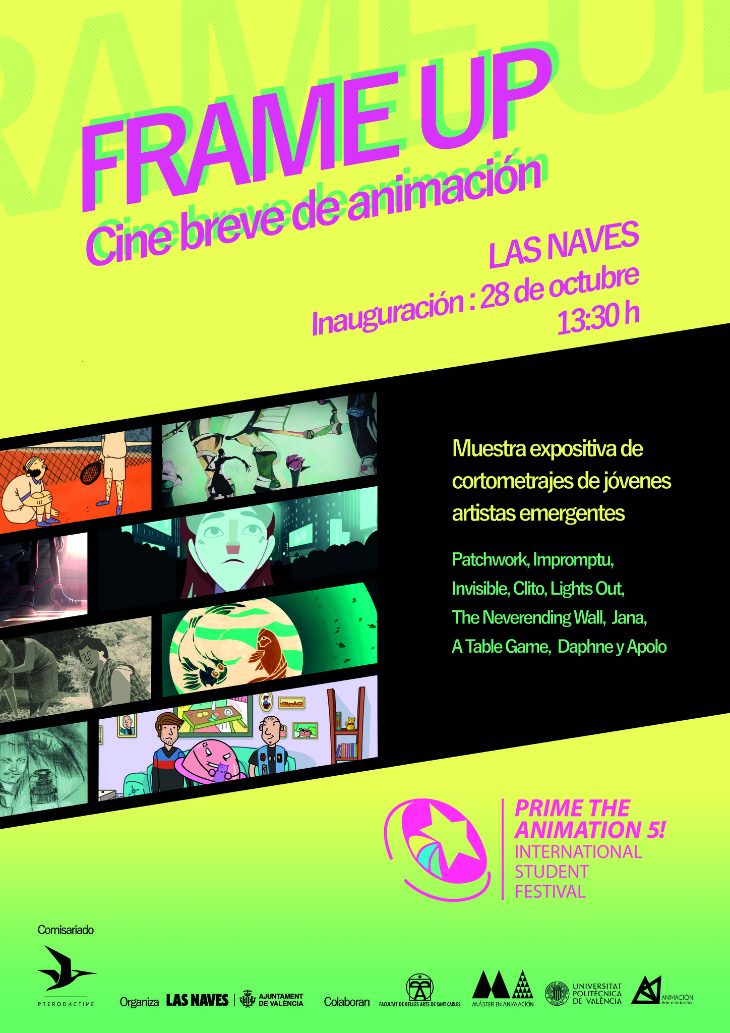 Exposicin FrameUp - Prime The Animtion 5! Festival Internacional de Estudiantes