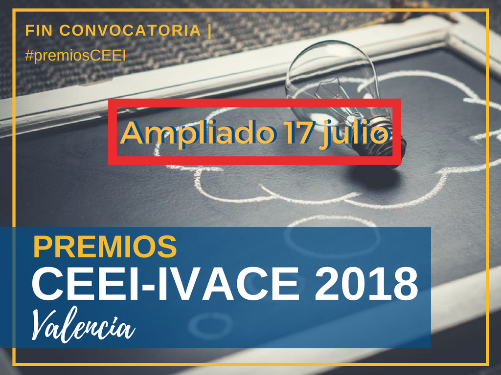 Premios CEEI-IVACE 2018 Valencia plazo ampliado