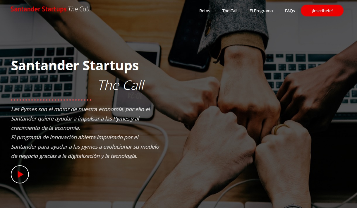 Cartel Santander Startups The Call