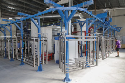 Cabycal supplies Formas Descanso with a powder coating line