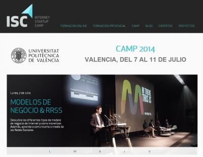 CAMP 2014. Vuelve a Valencia el ISC Campamento para emprendedores. Del 7 al 11 de Julio