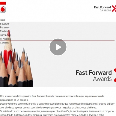 Vodafone Fast Forward Sessions - Awards