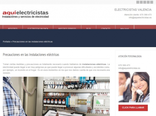 Precauciones en las instalaciones elctricas