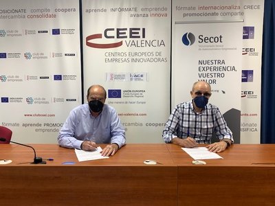 Firma co colaboracin CEEI Valencia y Secot