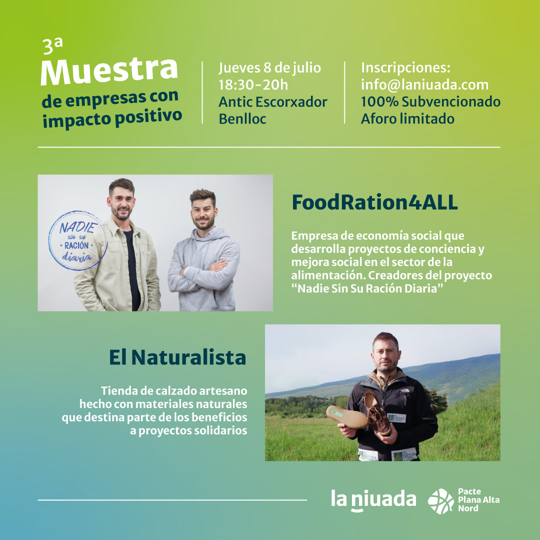 3 Muestra de Empresas con Impacto Positivo: FoodRation4All i El Naturalista