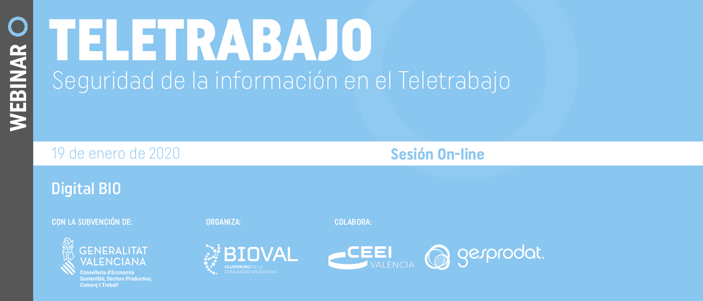 Webinar Digital BIO: "Seguridad de la información en Teletrabajo"