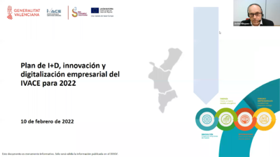 El IVACE presenta las ayudas en el área de innovación para PYMES y empresas para 2022