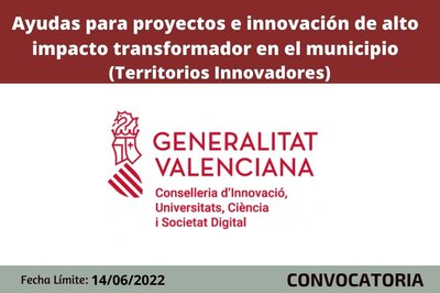 Plan Impulso "Territorios Innovadores" Programa I