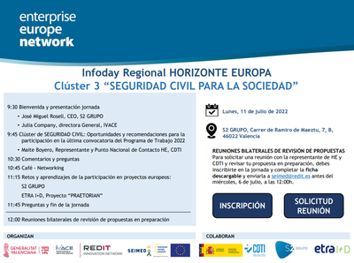 Infoday Regional Horizonte Europa. Clster 3.