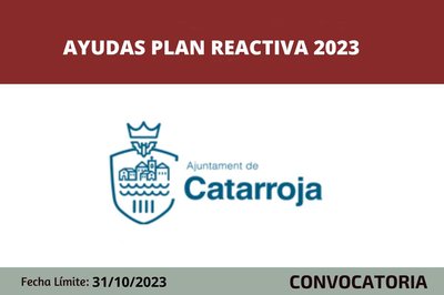 Ayudas Plan Reactiva 2023 Catarroja