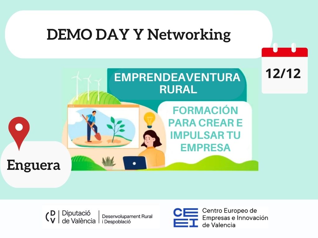 DEMO DAY Y Networking 12 diciembre en Enguera. Programa EmprendeAventura[;;;][;;;]