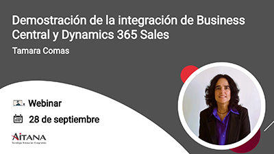 Webinar - Demostración de la integración de Business Central y Dynamics 365 Sales