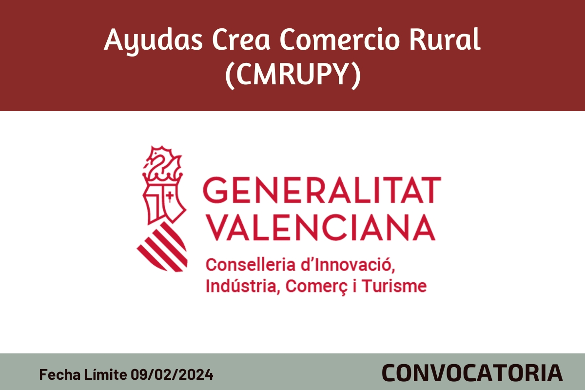 Ayudas Crea Comercio Rural (CMRUPY) 2024