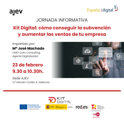 AJEV celebra una jornada sobre el programa Kit Digital: cómo conseguir la subvención y aumentar las ventas de tu empresa