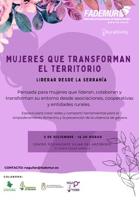 Mujeres que transforman el territorio: liderar desde La Serran�a
