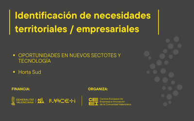 Oportunidades Horta Sud nuevos sectores