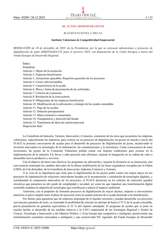 DOGV Digitaliza CV 2026
