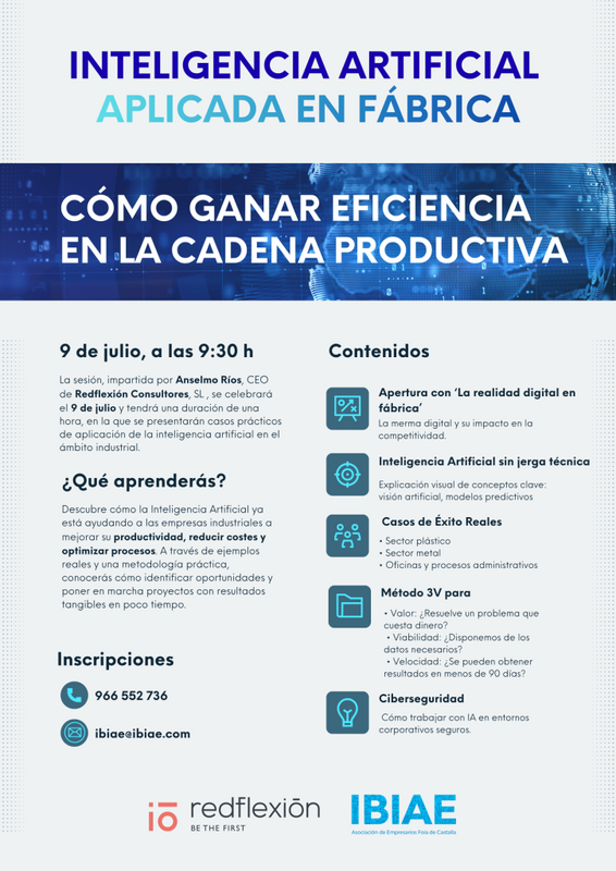 La inteligencia artificial aplicada a fábrica: cómo ganar eficiencia en la cadena productiva