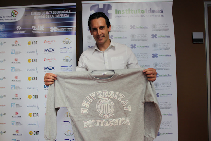 Unai Emery en la UPV