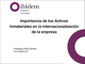 Importancia de los Activos Inmateriales en la internacionalizacin de la empresa