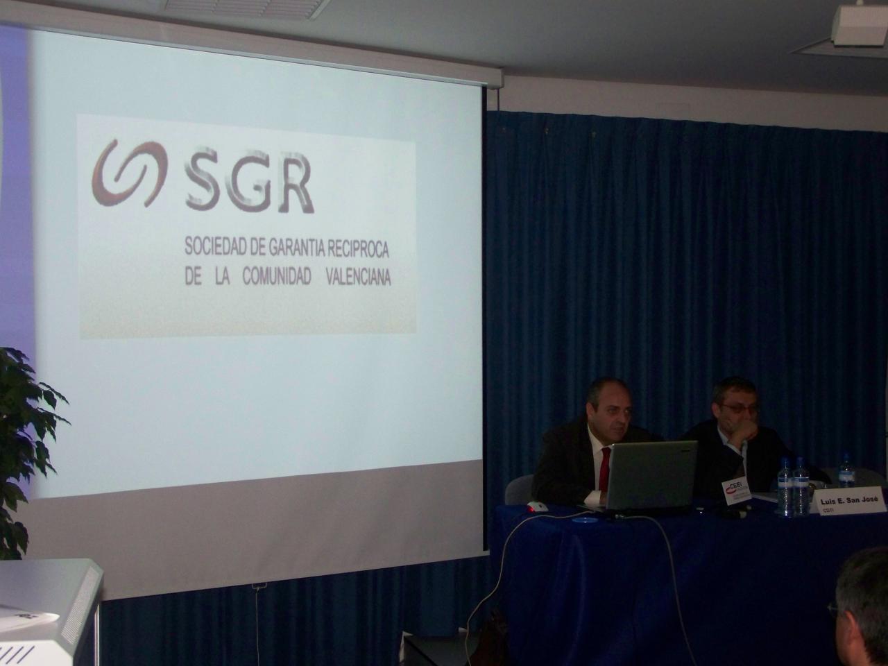 Guillermo Pérez, SGR CV, foro de financiación 2008 CEEI Valencia