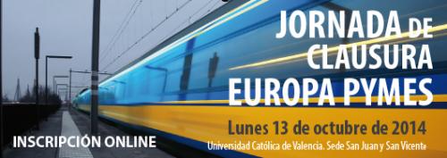 Programa Jornada Europa Pymes. Clausura Valencia