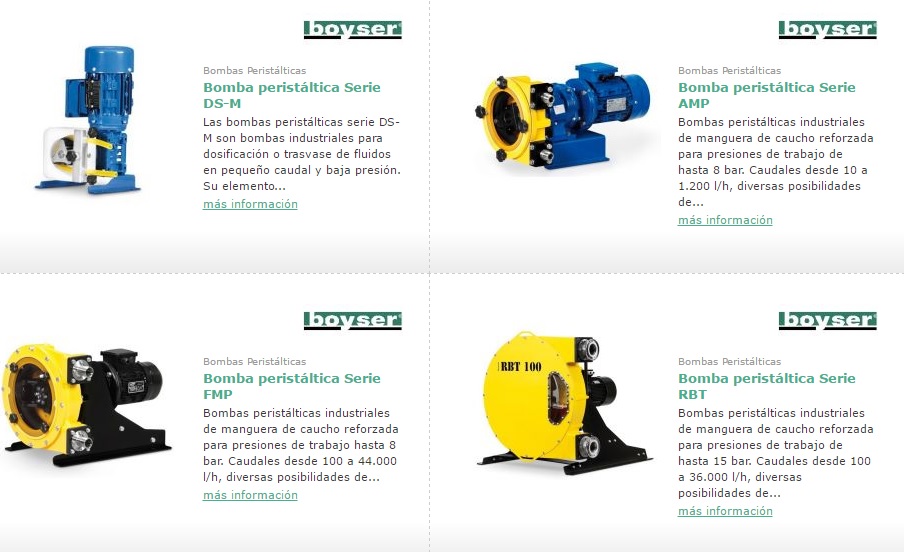 Diferencias entre las bombas perist�lticas de rodillos y de zapatas