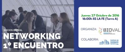 Banner 1er Encuentro Networking socios BIOVAL 