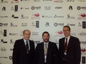 Jes�s Casanova, Jose Vicente Orden (Director CEEI Burgos) y Philippe Vanrie (Director EBN)