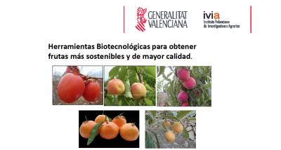 Ponencia: Herramientas biotecnolgicas para una produccin ms sostenibles y de calidad