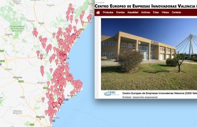 Mapa Emprendimiento CEEI Valencia