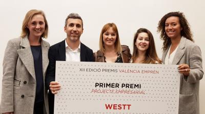 Westt galardonado con el premio Proyecto Empresarial por el Ayuntamiento de Valencia