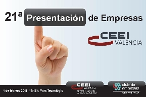 CEEI Valencia os invita a su 21 Presentacin de Empresas Innovadoras #