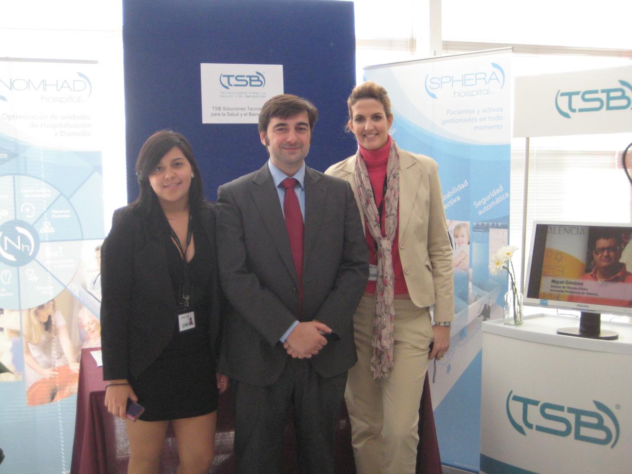 Stand de TSB Soluciones Tecnolgicas para la Salud y el Bienestar