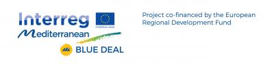 Logo Blue Deal project + ERDF
