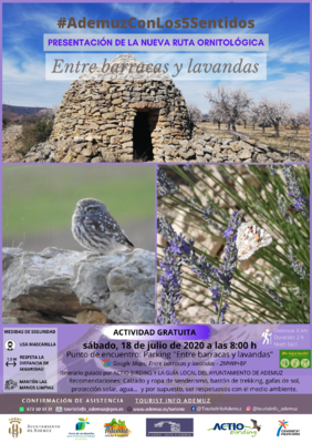 Presentación del nuevo itinerario ornitológico "Entre barracas y lavandas"