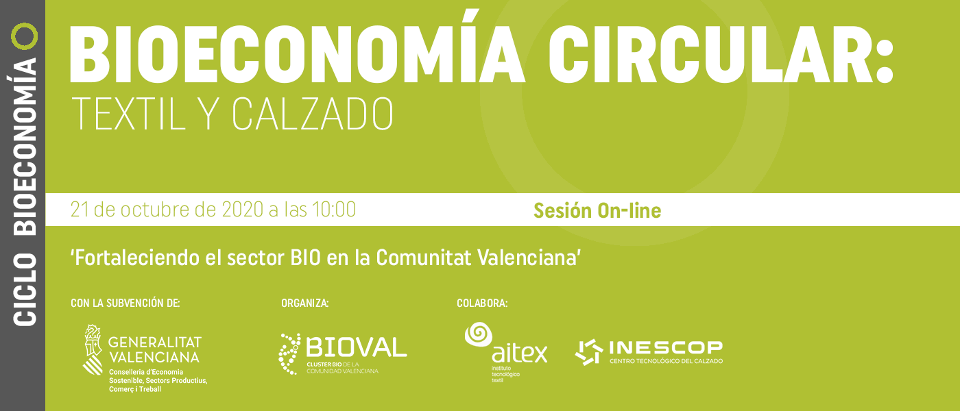Banner Ciclo Bioeconmia Circular: Textil y Calzado