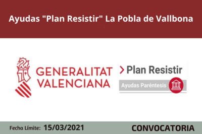 Ayudas "Plan Resistir" en la Pobla de Vallbona