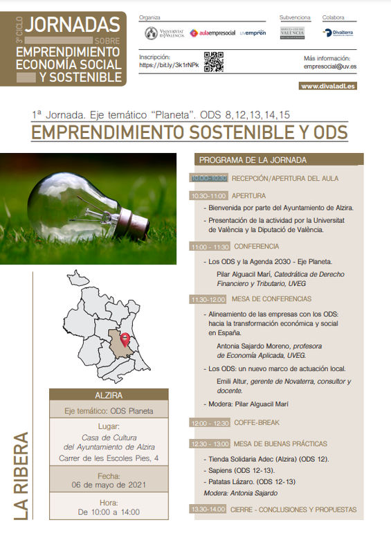 Emprendimiento Sostenible y ODS- Alzira (La Ribera)