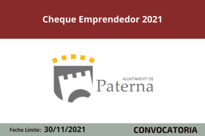 Cheque emprendedor 2020 Paterna