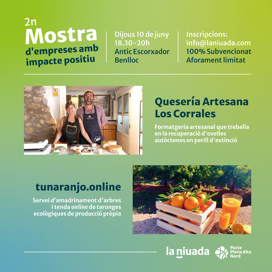 2 Muestra de empresas con impacto positivo: Quesera Los Corrales y tunaranjo.online