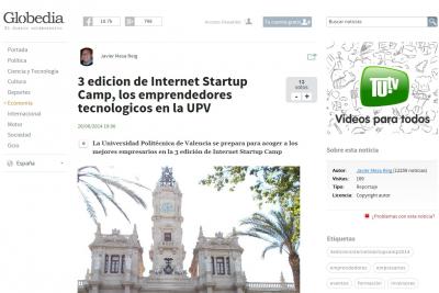 3. edicion de Internet Startup Camp, los emprendedores tecnologicos en la UPV