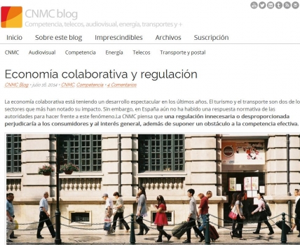 Cmo debera ser la regulacin, o no, de la economa colaborativa