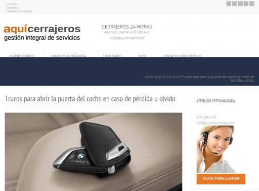 Trucos para abrir la puerta del coche en caso de perdida u olvido